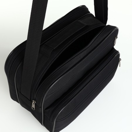 Male bag, luris, black color-4