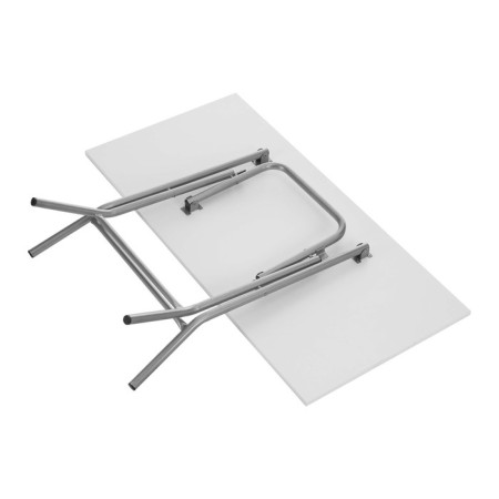 Folding Riviera table, 1200x600x750, white/gray-3