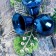Decor "Winter Tale" Berries and Bells, 15 cm, blue