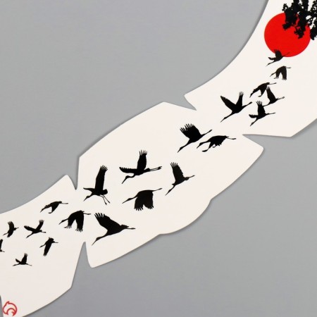 Tattoo on the body color "Freckle. Storks" 16x5 cm-5