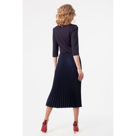 Female dress, size 44, blue color-6