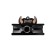 Pecado BDSM chocker-sewer, two straps, genuine leather, black
