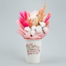 A glass for flowers 