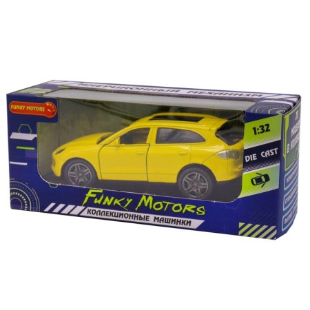 Inertial Funky Toys "SUV", with opening doors, yellow color-2