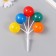 Decor for creativity plastic "Bound of balloons - bright" 5 pcs 13.5 cm