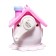 Mechanical sharpener with container, 5 types of sharpening, pink house