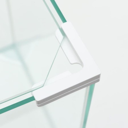 Aquarium "Cube", cover glass, 19 liters, 25 x 25 x 30 cm, white corners-3