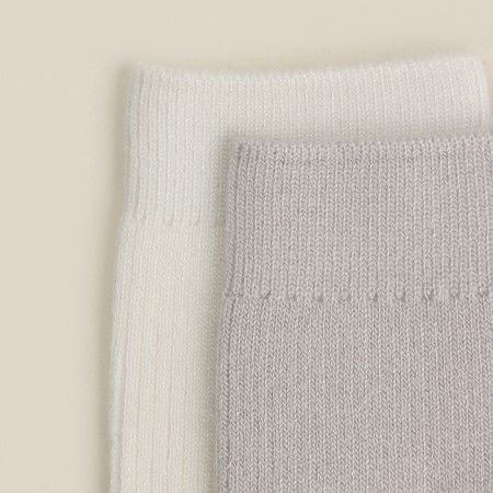 Women's socks SL Home 2 pairs, p. 36-39 (23-25 ​​cm), milk/gray-2