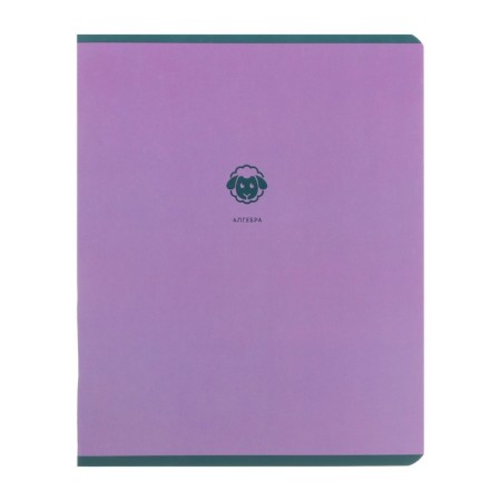 Subject notebook monocolor.element, 48 sheets in the algebra cage, covered cardboard, lamination of software touch, selective varnish, offset block 70 g/m2