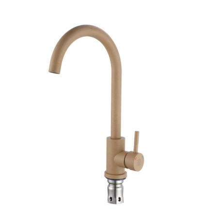 Kitchen mixer "RMS" SUS124BGK-017F, 35 mm cartridge, stainless steel, beige
