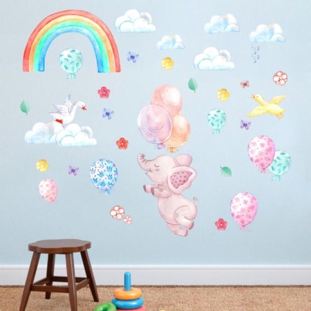 The vinyl sticker "Fly to the dream", interior, 30 x 35 cm-1