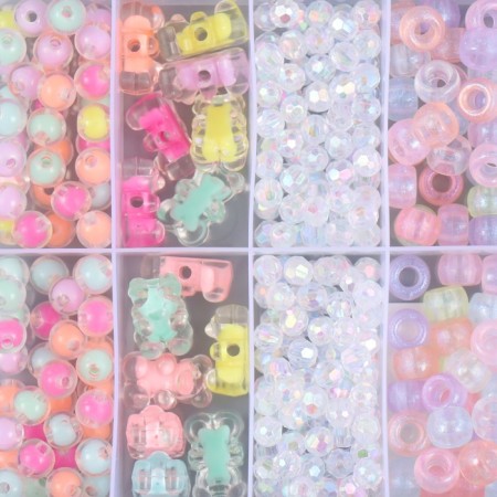 Beads in the casket "Figure Assort" 10 divisions 10.5x13.5x3 cm-1