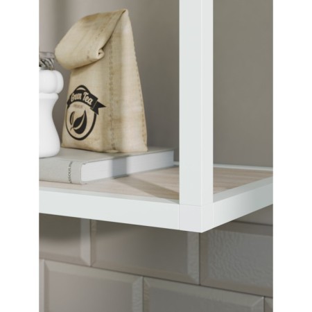 Hinged shelf 600, 600x250x360, white muar/oak sonom-1