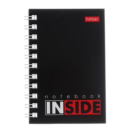 Notebook, A7, 40 sheets, in a cage, on a crest, infide, cover Cardon, OFSET block