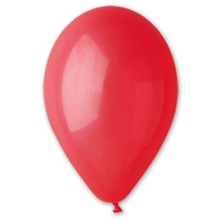 Latex ball 12 ", pastel, set of 100 pcs., Bright red