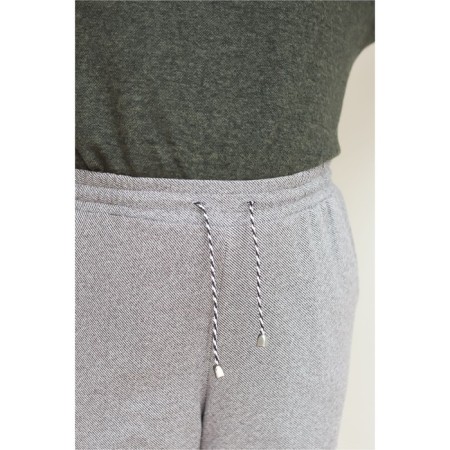 Female trousers, size 62, gray color-4