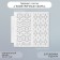Stencil of background plastic "Geometric patterns" 13x13 cm