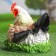 Garden figure "Chicken hen" 27x19x23cm