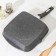 Square Square “Granite”, 26 × 26 cm, plastic handle, glass cover, anti-stick coating, color gray color