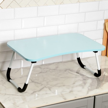 Table - breakfast tray, for a laptop, folding, blue, 60x40 cm-6