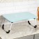 Table - breakfast tray, for a laptop, folding, blue, 60x40 cm