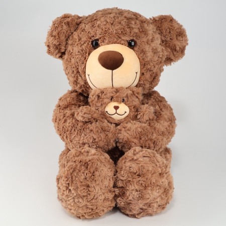 Soft toy "Bear", with a teddy bear, 65 cm, brown color