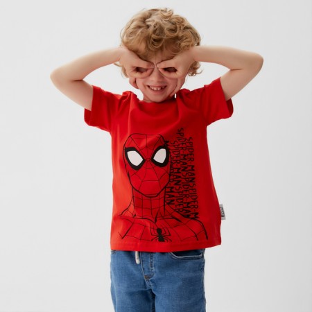 T-shirt Marvel "Spider Man", height 110-116 (32), raspberry color-4