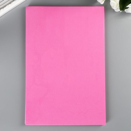 Foamiran "Pink mars" 2 mm (set of 5 sheets) A4 format format-2