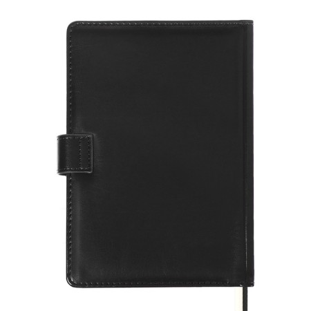The diary is low, A5, 136 sheets, leatherette, Devente. Prestige, a solid cover with foam rubber, pocket, perforation, liesse, block 70%, black-14