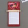 Magnet with a record for recording and pencil “I love you”, 7 x 14.4 cm