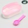 Tuannel toilet with a spatula for rodents "Pigzon", 14.5 x 7 x 7 cm, pink