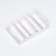 Folding confectionery box for 5 eclairs, white, 22x13.5x7cm