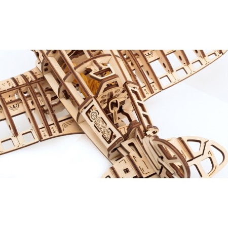 Wooden Model 3D, Ewa, Airplane with a motor-2