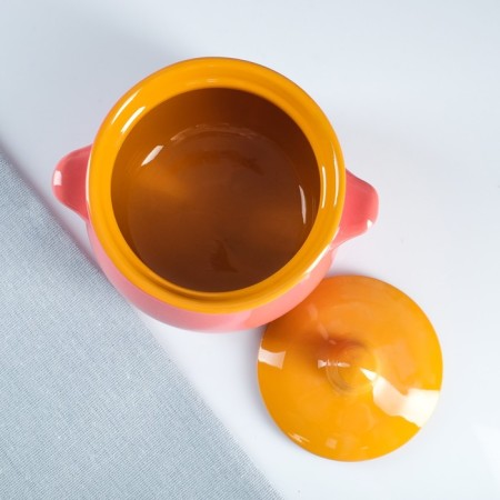 Ceramic Pikanto baking pot 0.65l / 12.5x11.5cm, rainbow mix-2