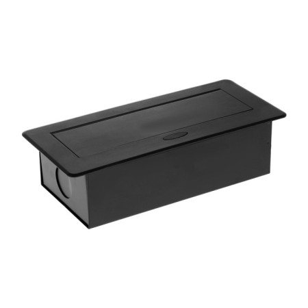 Luazon Lighting, 16 A, double, in the table, 2xUSB, 2.1 A, black-2