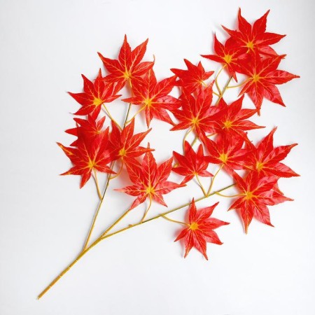 Decor "Leaves on the branch" Red color-1