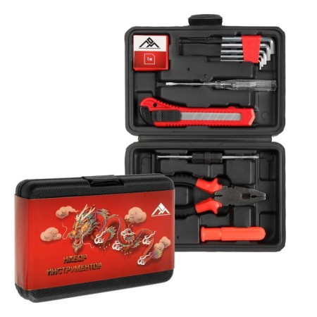 A set of tools in the Case Lom New Year, in gift packaging, 11 items