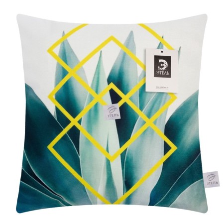 Pillowcase decorative Ethel Tropics "Cactus" 40x40 cm, velor-5
