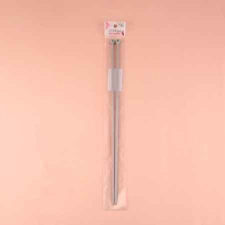 Knitting knitting needles, straight, with Teflon coating, D = 5 mm, 35 cm, 2 pcs-5