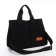 Youth bag with zipper, black color
