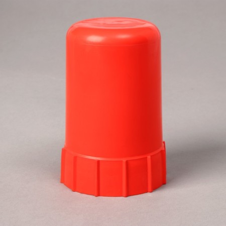 A cap for a gas cylinder, universal, plastic