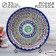 Largan Rishtan ceramics "Patterns", 33 cm, deep, blue