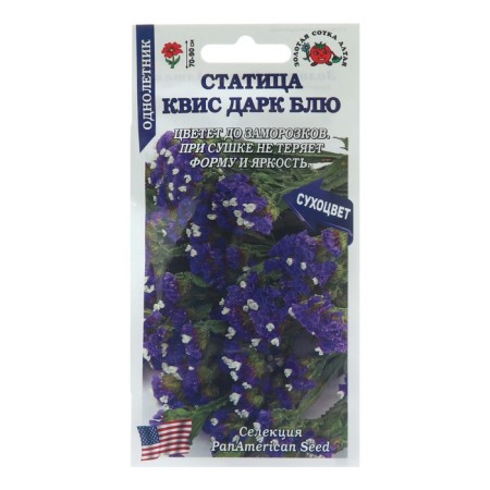 Flower seeds Statitsa "Quice Dark BLLU", 10 pcs