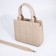 Female bag Textura, tout, medium size, beige color