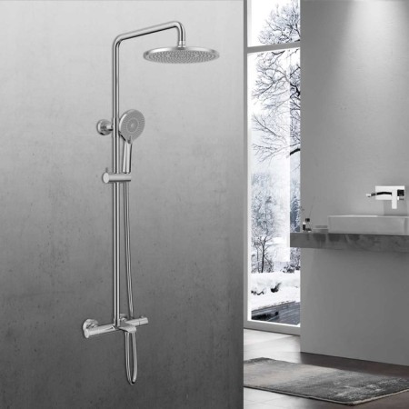The shower system Vincea Esse VSFS-1E1TCH, thermostat, tropical shower, shower, chromium-1
