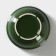 Porcelain plate Punto Verde, 600 ml, D = 15.5 cm