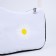 Youth bag with a zipper, white color