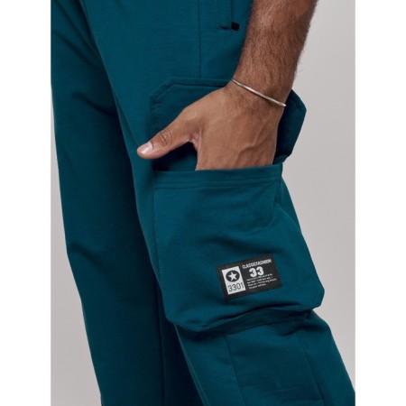 Sports male pants, size 52, blue color-12