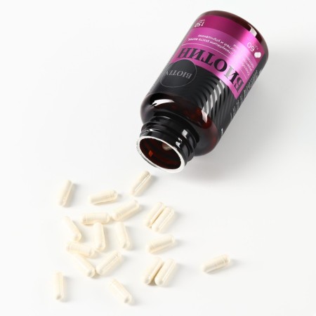 Biotin vitamins, stimulation of hair growth, strengthening nails and skin improvement, 60 capsules-2