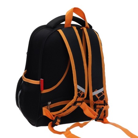 Frame backpack 35 x 27 x 13 cm, Hatber Ergonomic Min "Vlad A4", black/orange NRK_70104-1